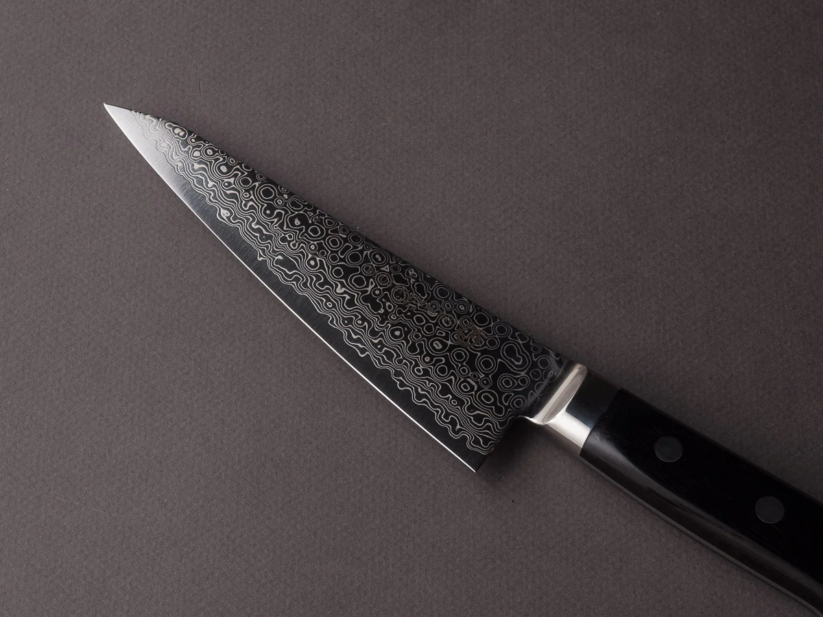 Ryusen Hamono - Bontenunryu - VG10 Damascus - 150mm Honesuki Kaku - Western Handle - Image 3