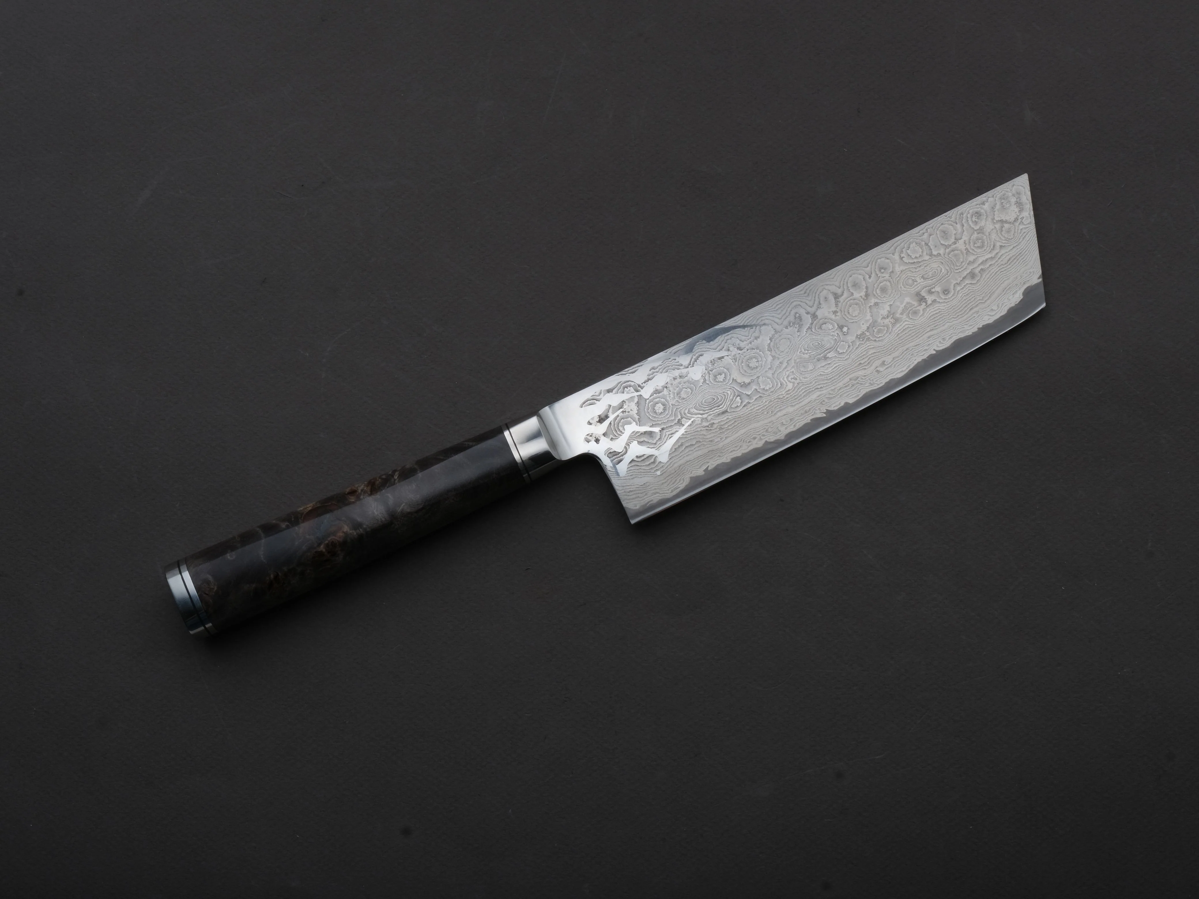 Ryusen - OUKOKURYU MT - SG2 - Damascus - Nakiri - 155mm - Poplar Hybrid Handle