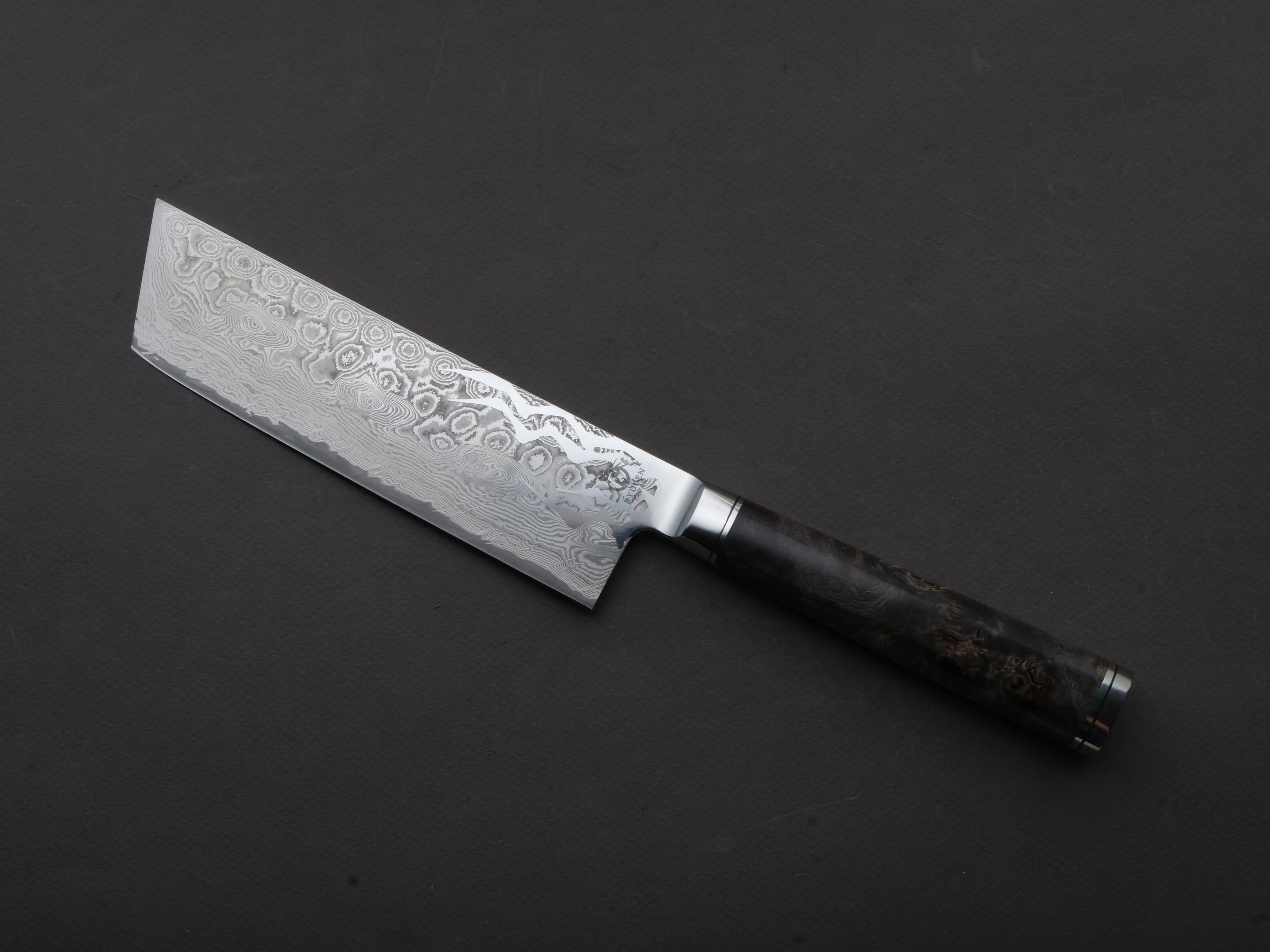 Ryusen - OUKOKURYU MT - SG2 - Damascus - Nakiri - 155mm - Poplar Hybrid Handle - Image 2