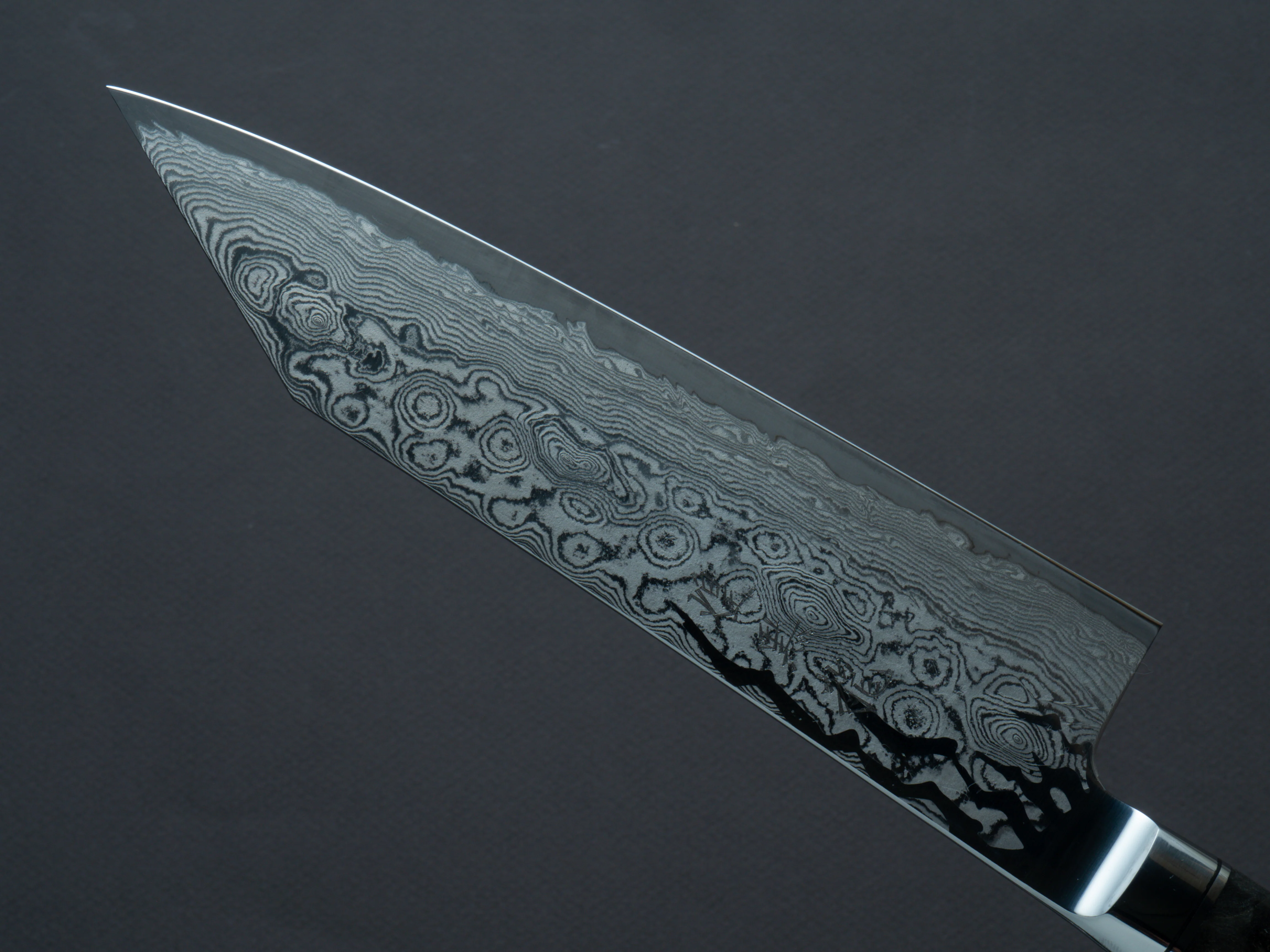 Ryusen - Oukokuryu - SG2 - Damascus - Bunka - 175mm - Stabilized Poplar Handle - Image 4