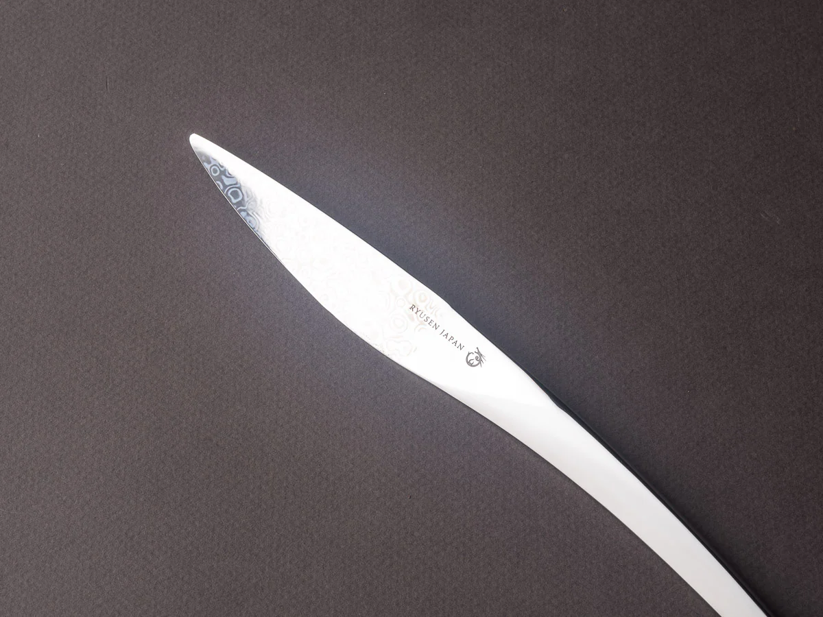 Ryusen - Graceline - Single Bevel Steak Knife - Damascus Table Knife - Single Bevel - SK08 - Image 2