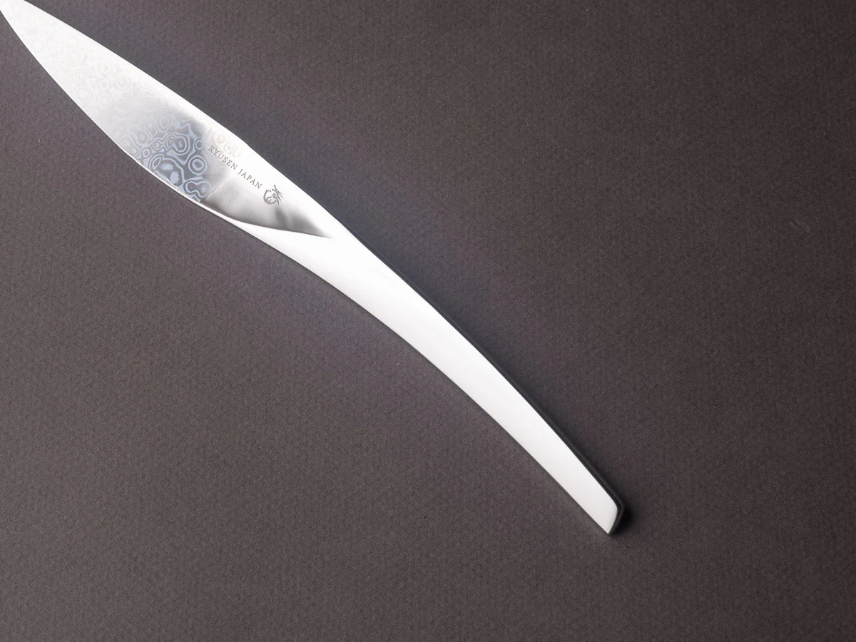 Ryusen - Graceline - Single Bevel Steak Knife - Damascus Table Knife - Single Bevel - SK08 - Image 5