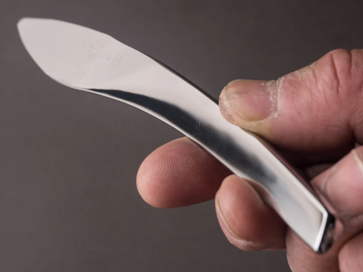 Ryusen - Graceline - Single Bevel Steak Knife - Damascus Table Knife - Single Bevel - SK08 - Image 9
