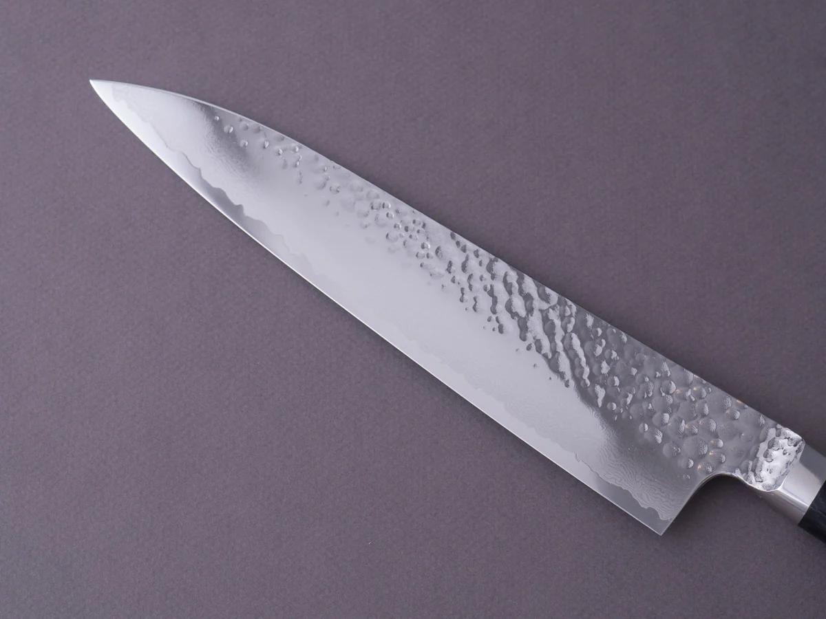 RYUSEN - TANGANRYU - VG10 - Tsuchime Damascus - Gyuto - 210mm - Micarta Handle - Image 3