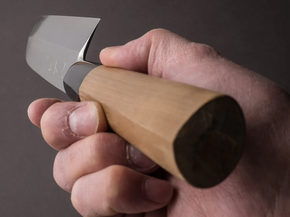 Sakai Kikumori - Ginsan - 180mm Kamagata Usuba - Magnolia Handle - Saya - Image 10