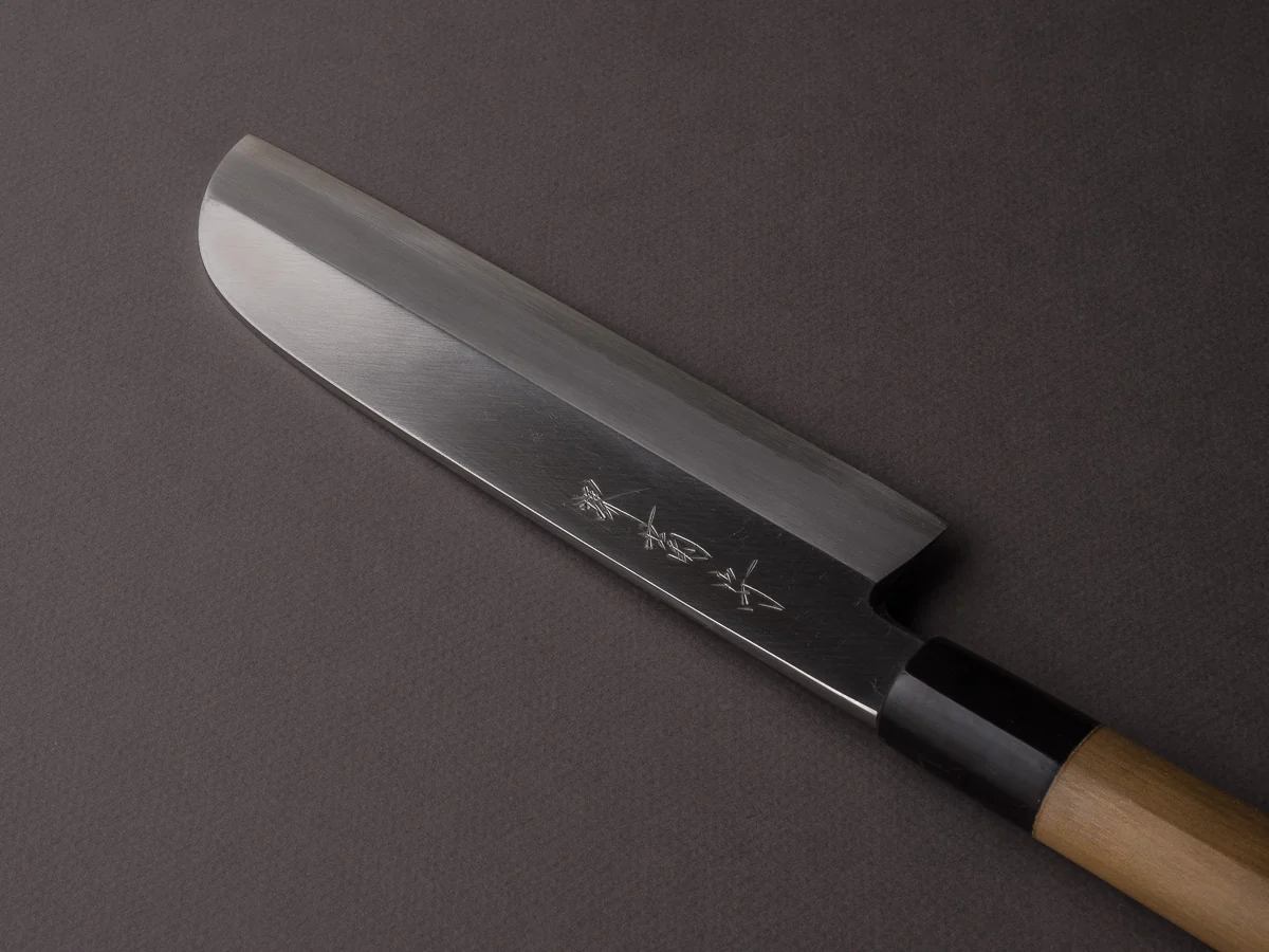 Sakai Kikumori - Ginsan - 180mm Kamagata Usuba - Magnolia Handle - Saya - Image 2