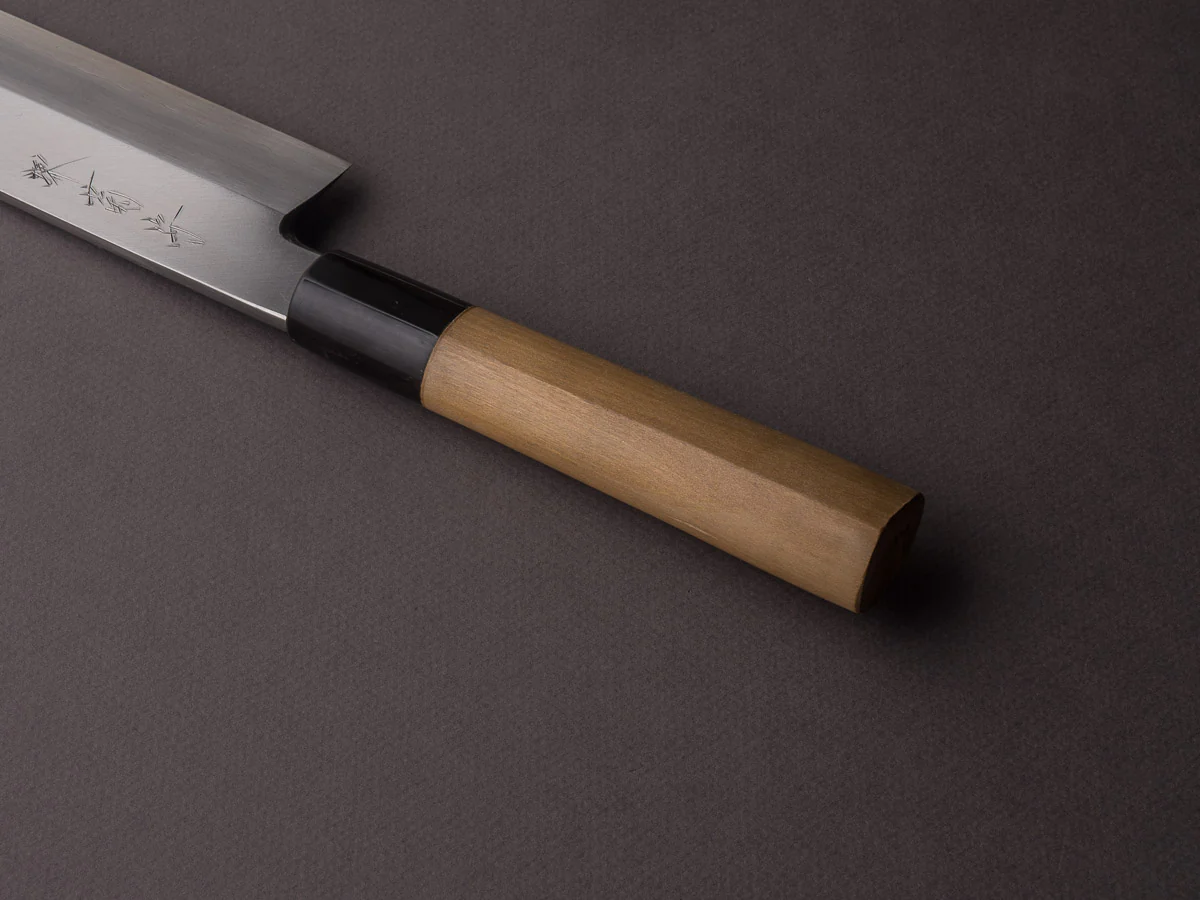 Sakai Kikumori - Ginsan - 180mm Kamagata Usuba - Magnolia Handle - Saya - Image 4