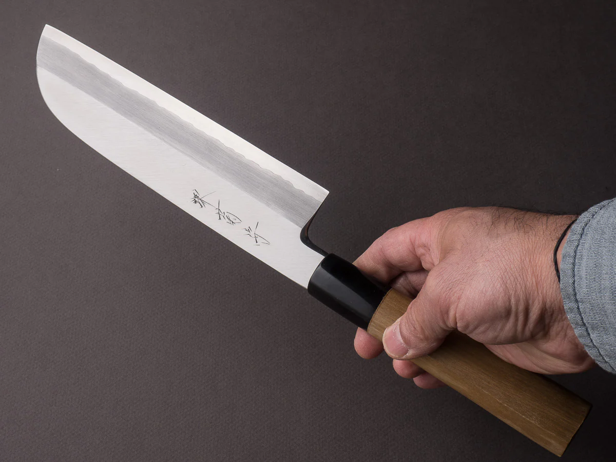 Sakai Kikumori - Ginsan - 180mm Kamagata Usuba - Magnolia Handle - Saya - Image 7