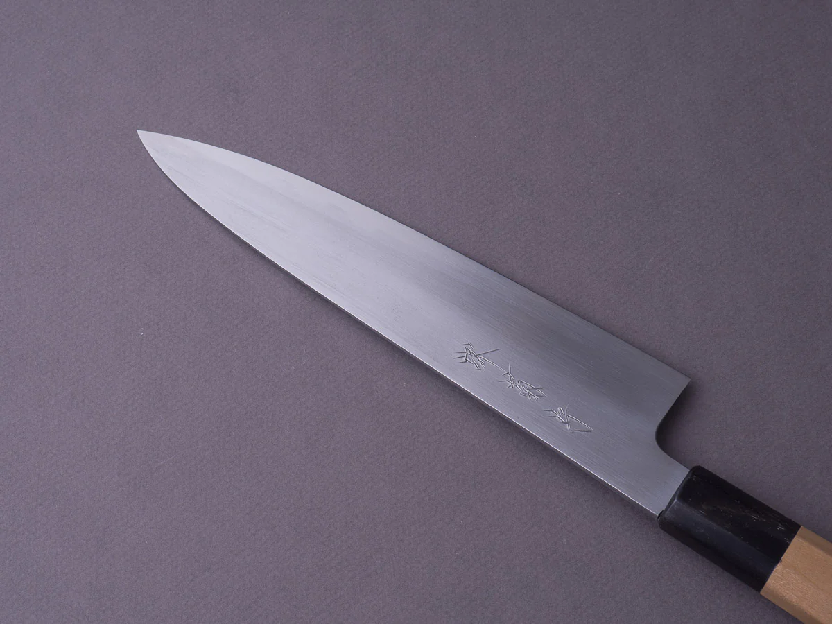 Sakai Kikumori - Gokujyo - White #2 - Gyuto - 210mm - Magnolia Handle - Image 10