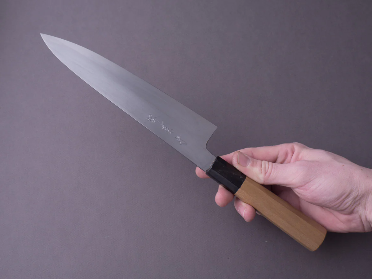 Sakai Kikumori - Gokujyo - White #2 - Gyuto - 210mm - Magnolia Handle - Image 5