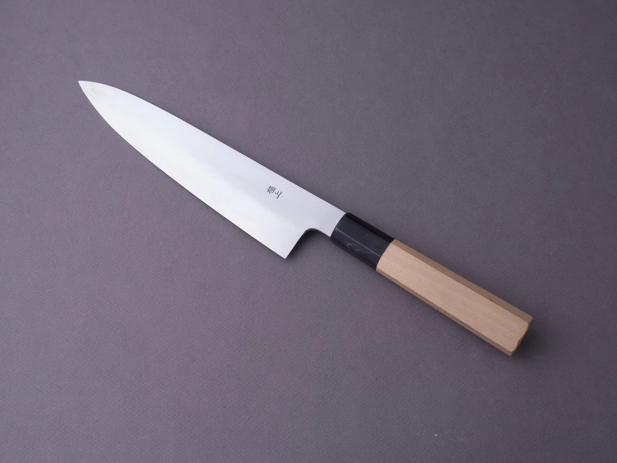 Sakai Kikumori - Gokujyo - White #2 - Gyuto - 210mm - Magnolia Handle - Image 9