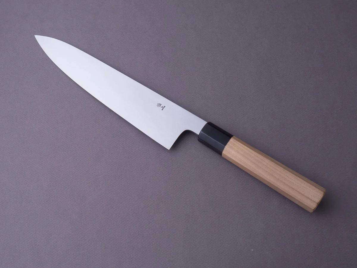 Sakai Kikumori - Gokujyo - White #2 - Gyuto - 240mm - Magnolia Handle - Image 10