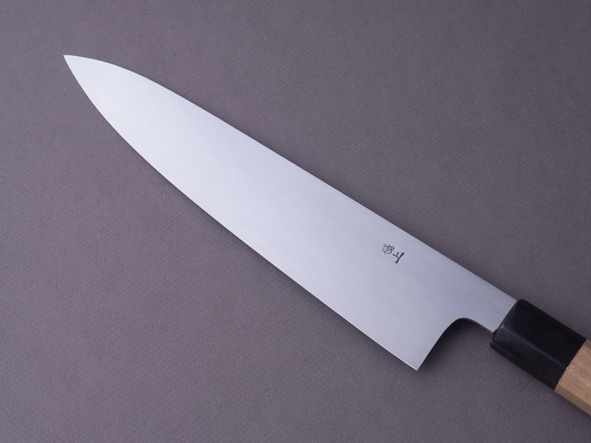 Sakai Kikumori - Gokujyo - White #2 - Gyuto - 240mm - Magnolia Handle - Image 3