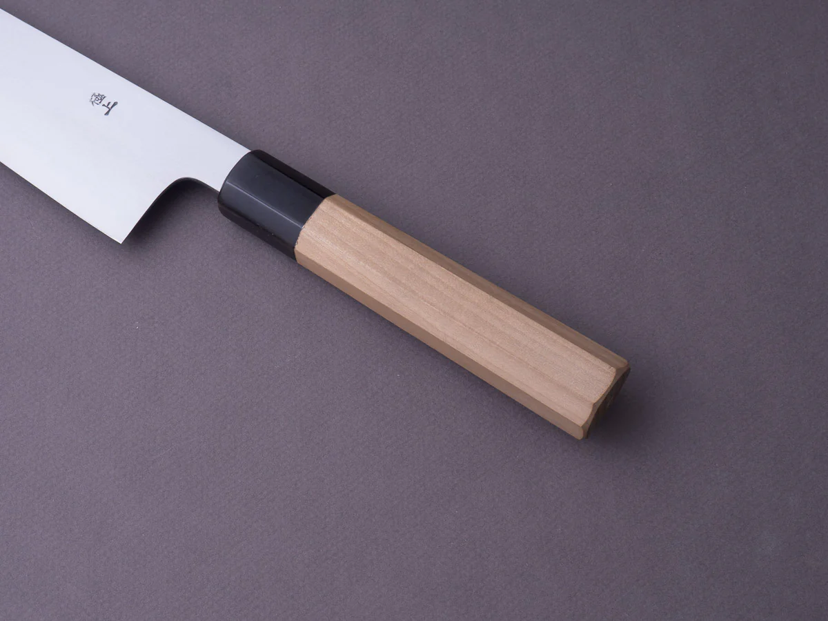 Sakai Kikumori - Gokujyo - White #2 - Gyuto - 240mm - Magnolia Handle - Image 4
