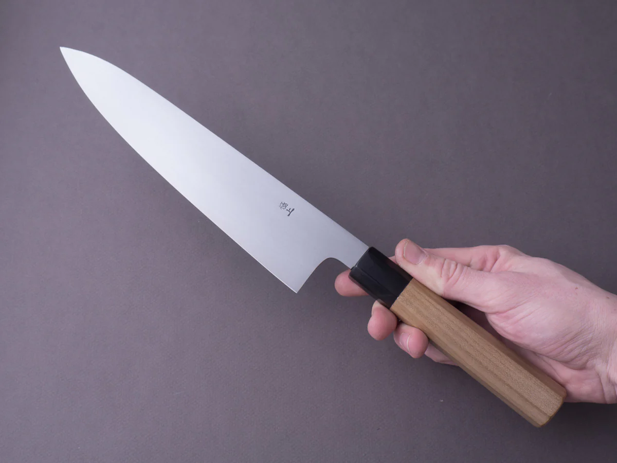 Sakai Kikumori - Gokujyo - White #2 - Gyuto - 240mm - Magnolia Handle - Image 5