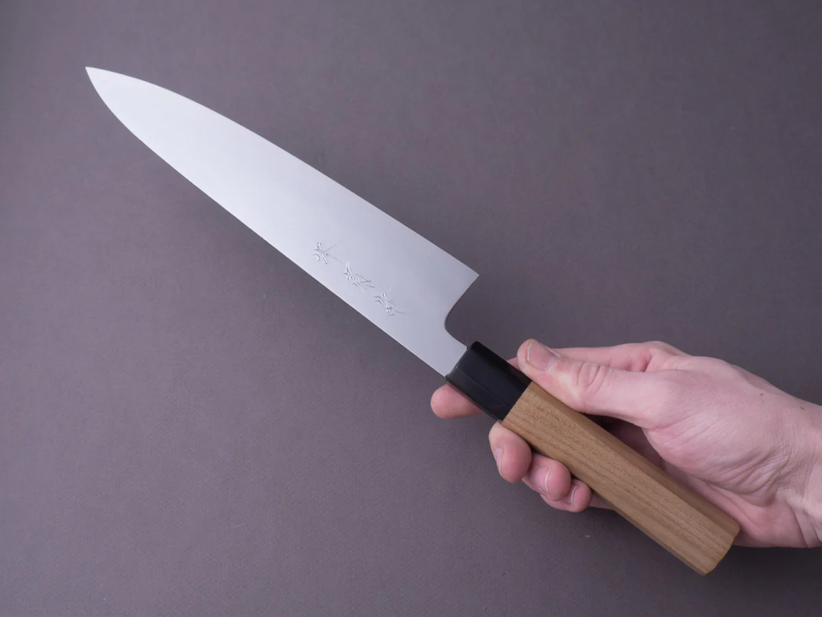 Sakai Kikumori - Gokujyo - White #2 - Gyuto - 240mm - Magnolia Handle - Image 6