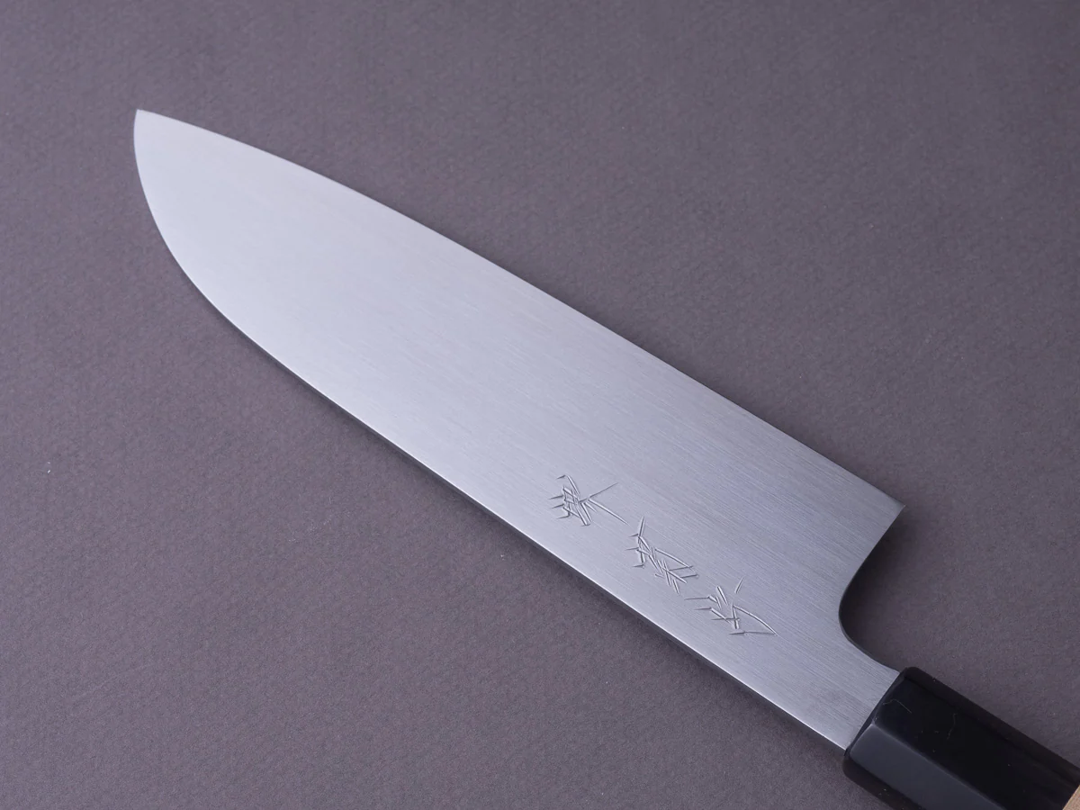 Sakai Kikumori - Gokujyo - White #2 - Santoku - 180mm - Magnolia Handle - Image 2