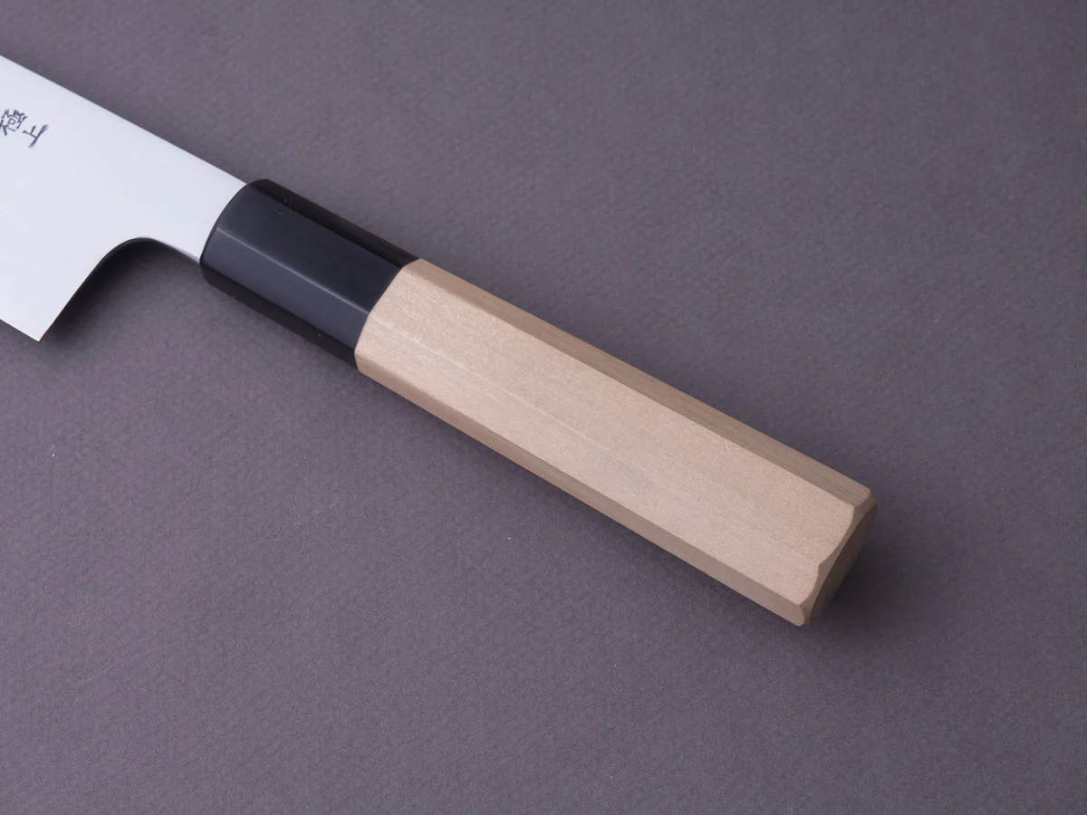 Sakai Kikumori - Gokujyo - White #2 - Santoku - 180mm - Magnolia Handle - Image 4