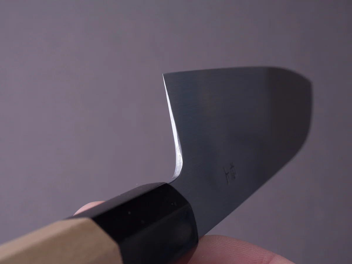 Sakai Kikumori - Gokujyo - White #2 - Santoku - 180mm - Magnolia Handle - Image 9