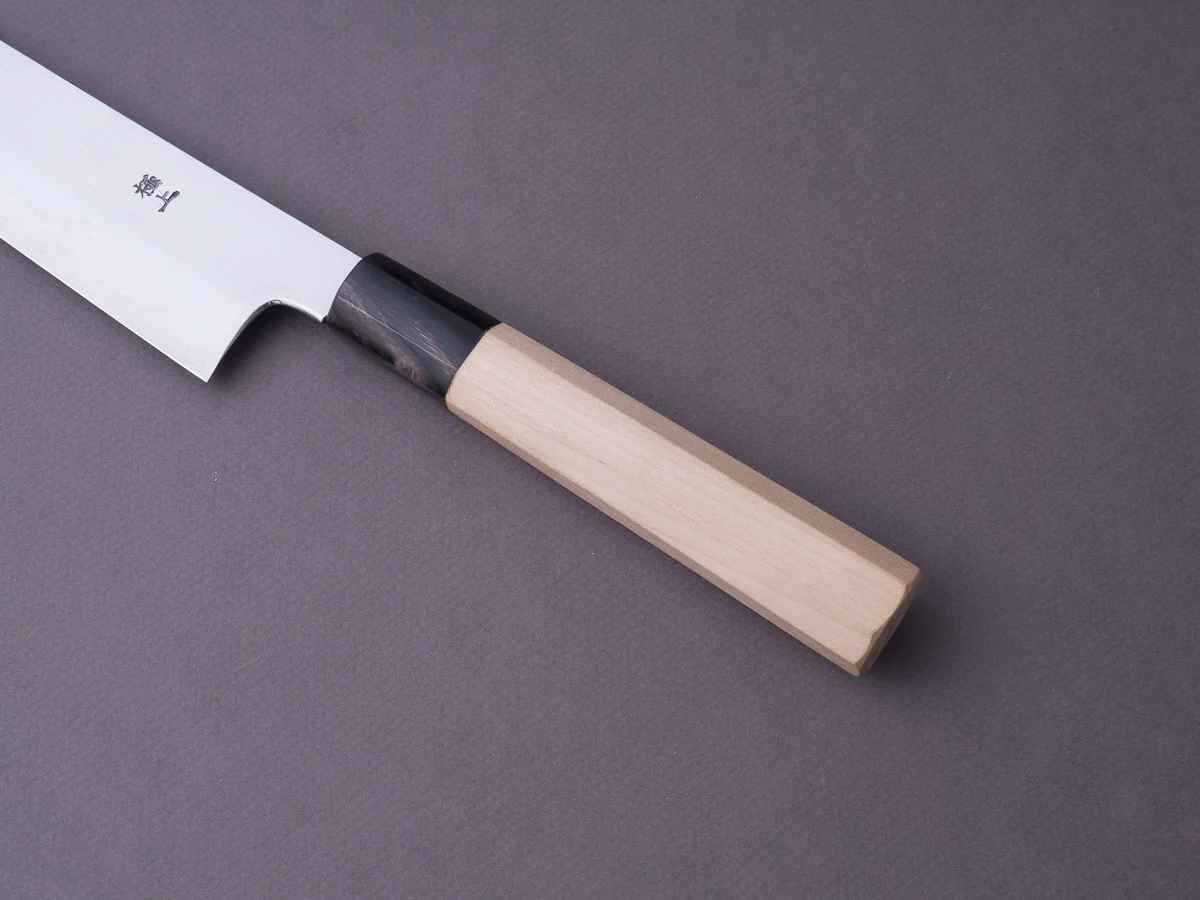 Sakai Kikumori - Gokujyo - White #2 - Sujihiki - 270mm - Magnolia Handle - Image 4