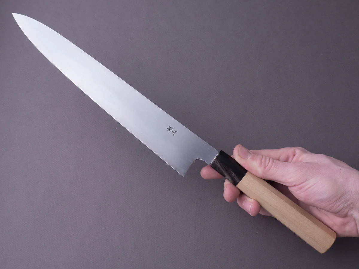 Sakai Kikumori - Gokujyo - White #2 - Sujihiki - 270mm - Magnolia Handle - Image 5
