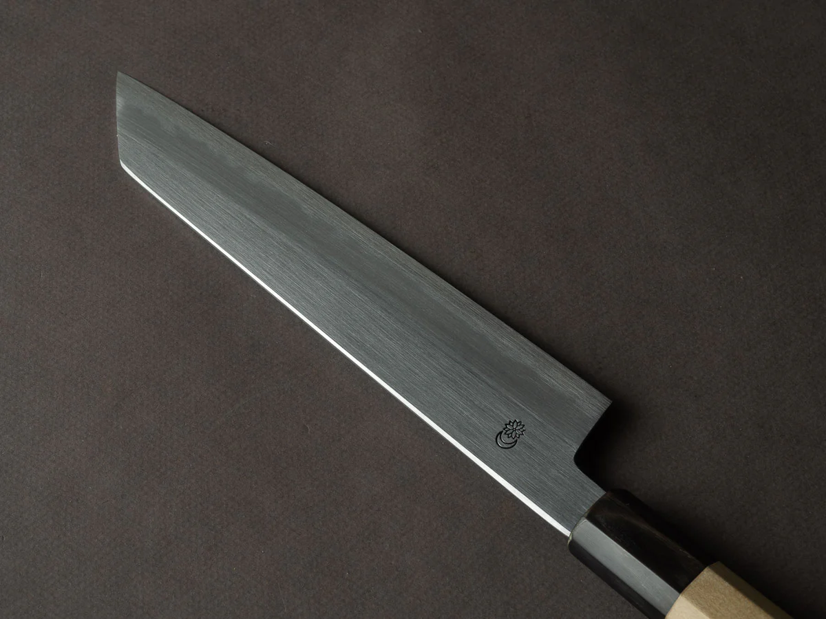Sakai Kikumori - Kikuzuki Kasumi - White #2 - 210mm Kiritsuke Gyuto - Ho Wood Handle - Image 2