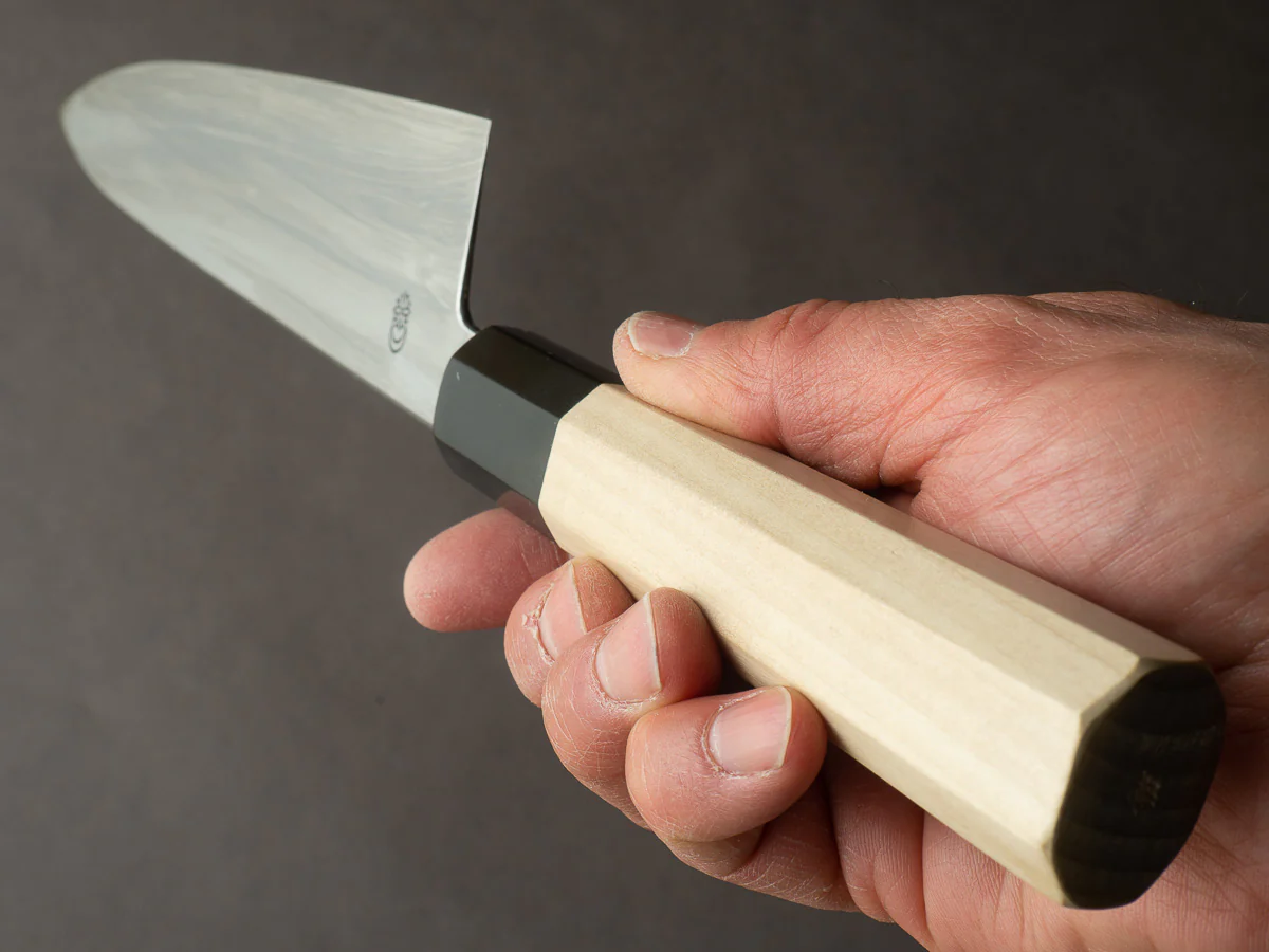 Sakai Kikumori - Kikuzuki Kasumi - White #2 - 240mm Gyuto - Ho Wood Handle - Image 9