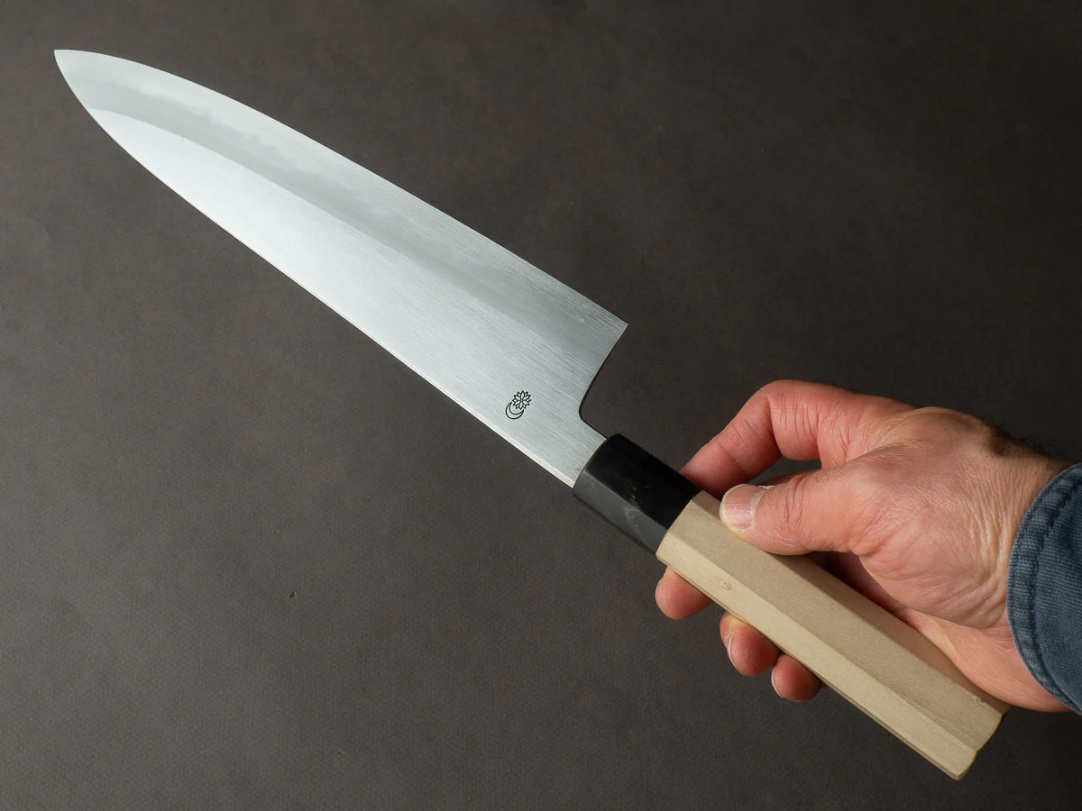 Sakai Kikumori - Kikuzuki Kasumi - White #2 - 270mm Gyuto - Ho Wood Handle - Image 5