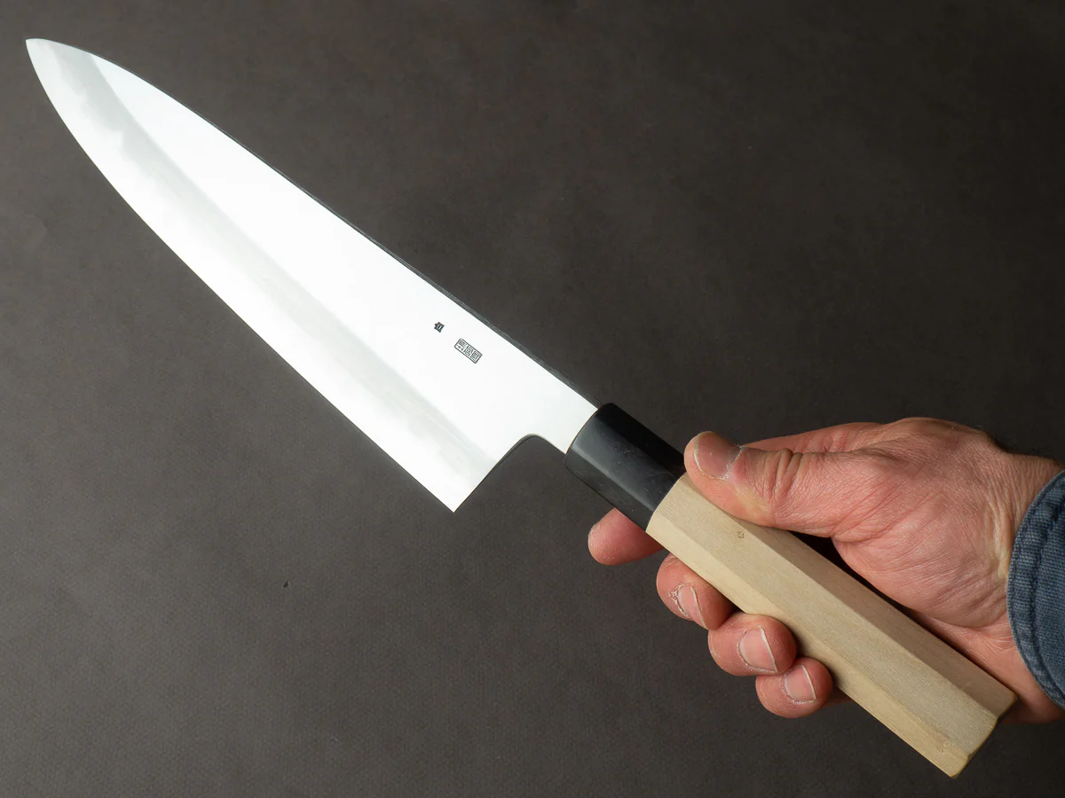 Sakai Kikumori - Kikuzuki Kasumi - White #2 - 270mm Gyuto - Ho Wood Handle - Image 6