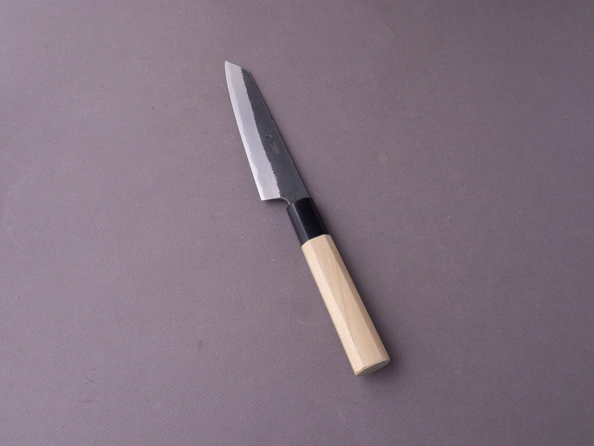 Sakai Kikumori - Kikuzuki Kuro - White #2 - Kiritsuke Petty - 135mm - Magnolia Handle - Image 6