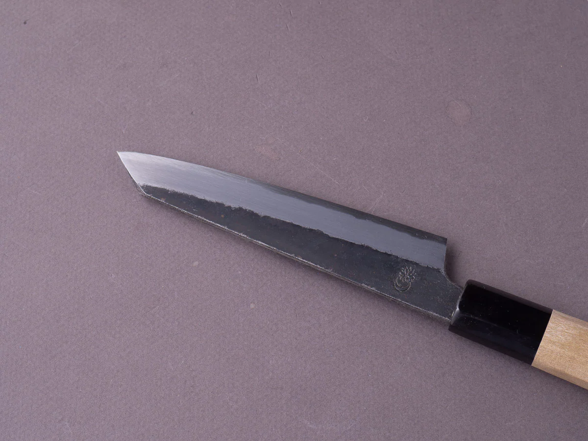Sakai Kikumori - Kikuzuki Kuro - White #2 - Kiritsuke Petty - 135mm - Magnolia Handle - Image 8