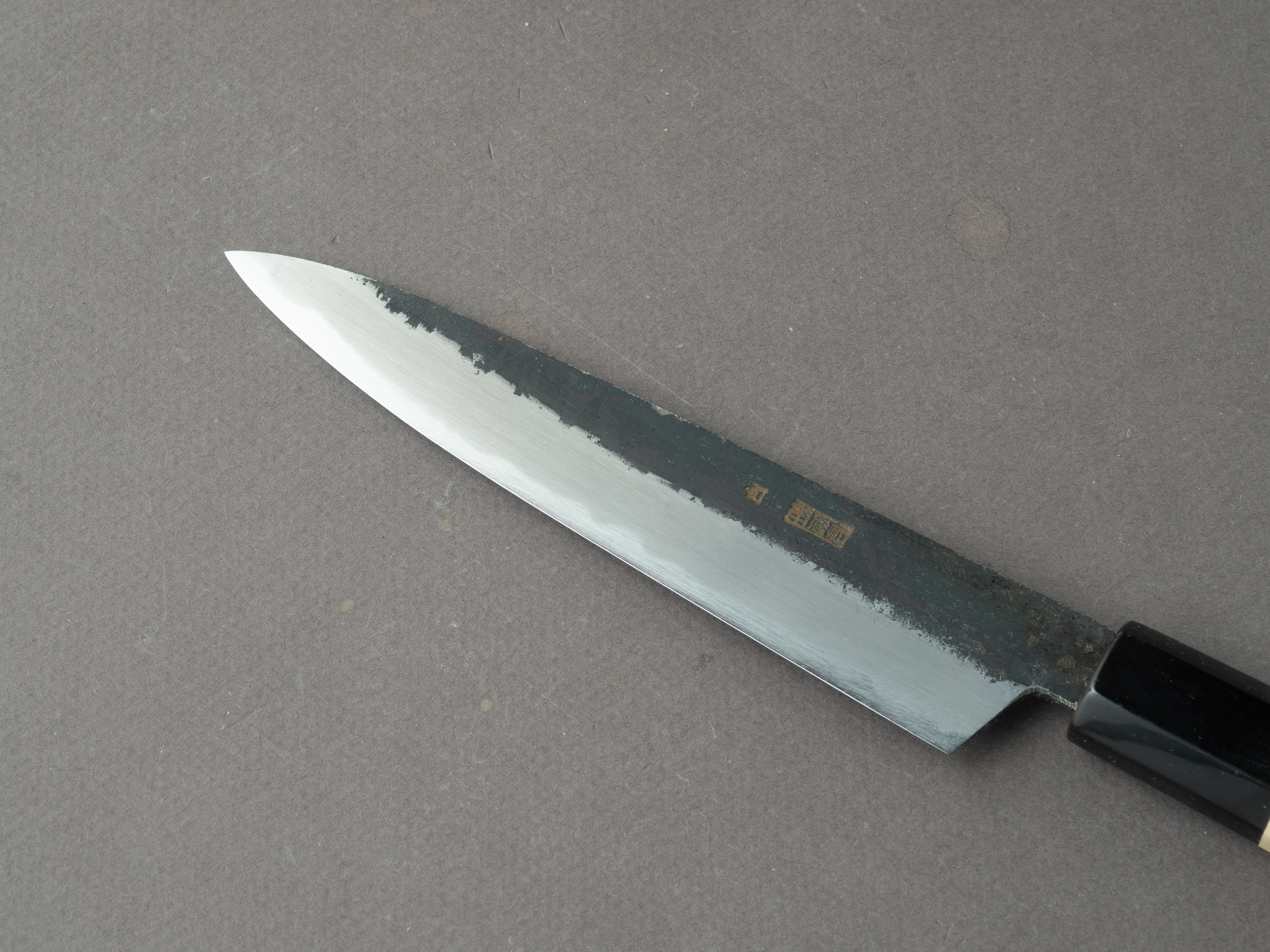 Sakai Kikumori - Kikuzuki Kuro - White #2 - Petty - 150mm - Magnolia Handle - Image 3