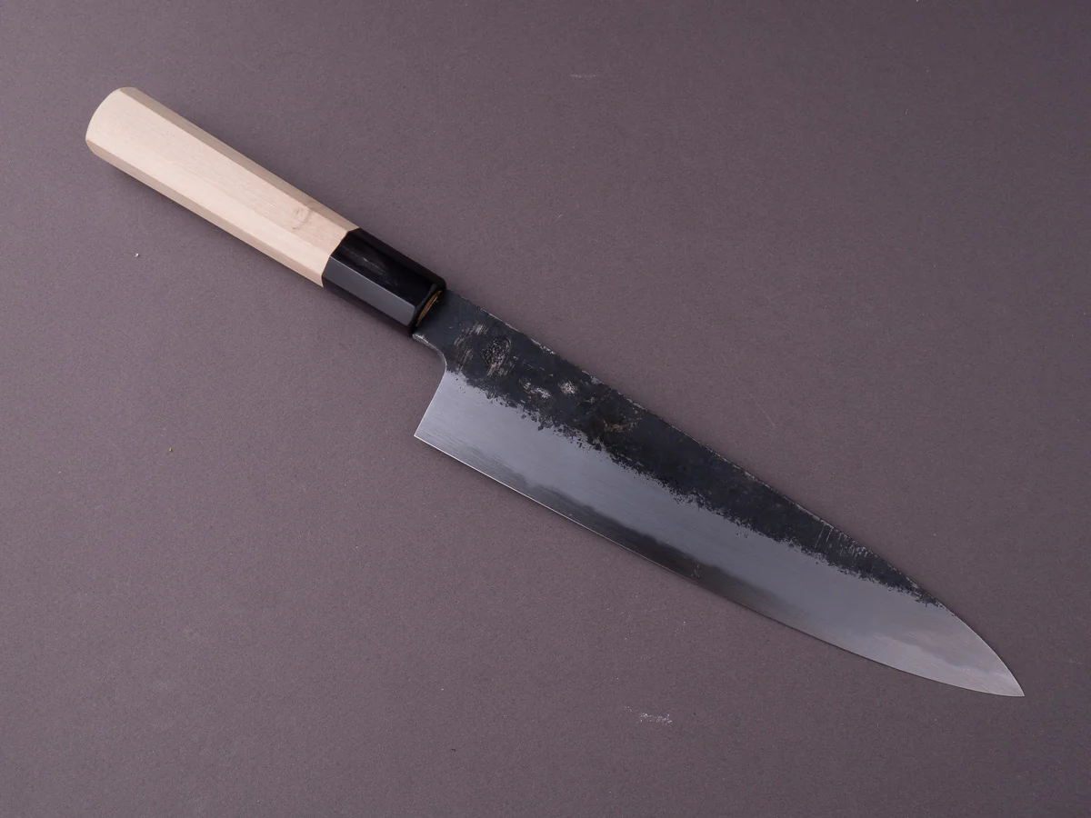 Sakai Kikumori - Kikuzuki Kuro - White #2 - Gyuto - 240mm - Magnolia Handle