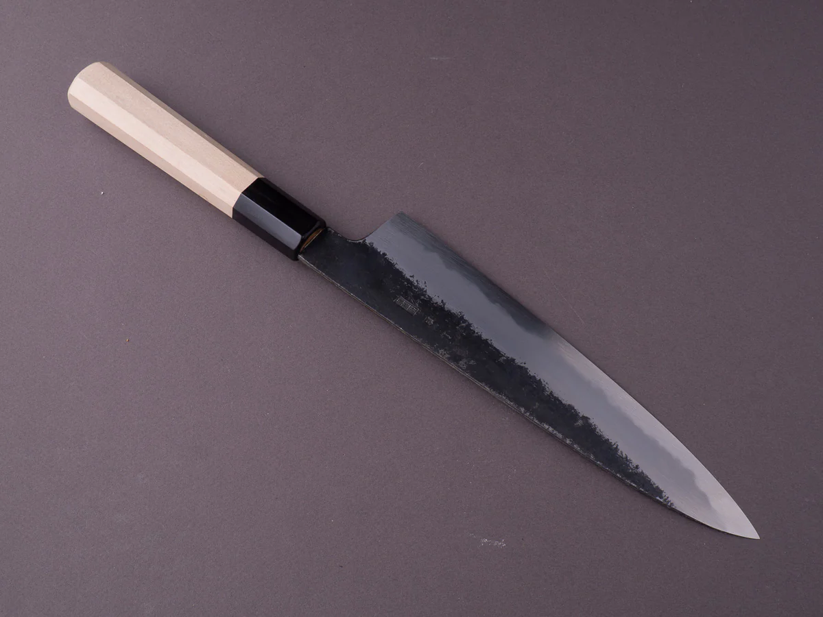 Sakai Kikumori - Kikuzuki Kuro - White #2 - Gyuto - 240mm - Magnolia Handle - Image 2