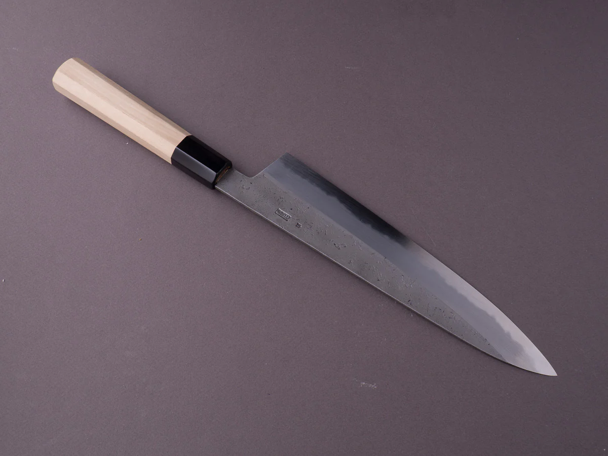 Sakai Kikumori - Kikuzuki Rin - White #2 - Nashiji - Gyuto - 210mm - Magnolia Handle - Image 3