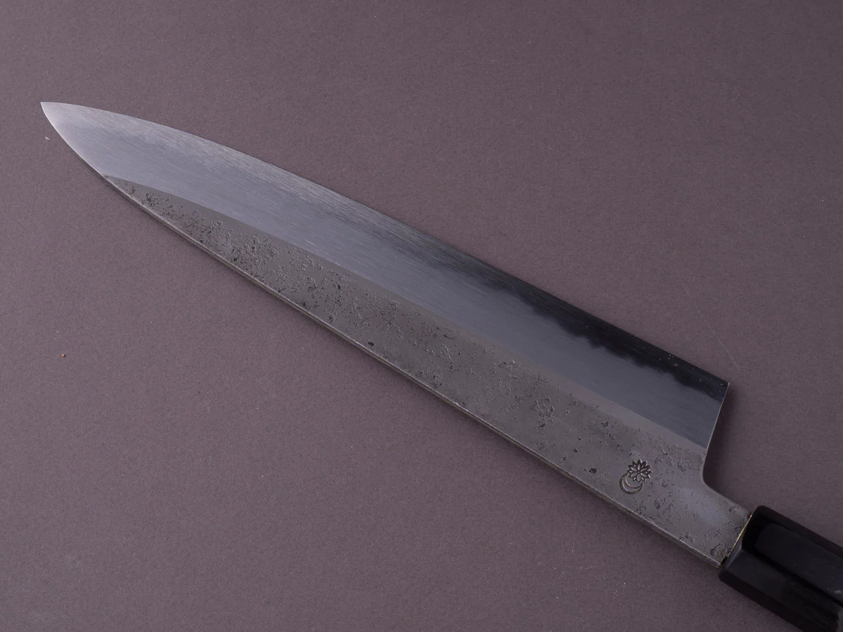 Sakai Kikumori - Kikuzuki Rin - White #2 - Nashiji - Gyuto - 210mm - Magnolia Handle - Image 4