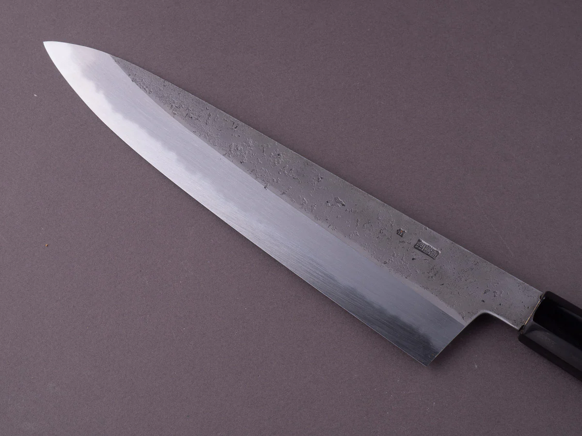 Sakai Kikumori - Kikuzuki Rin - White #2 - Nashiji - Gyuto - 210mm - Magnolia Handle - Image 5