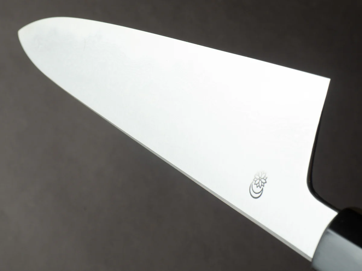 Sakai Kikumori - Kikuzuki Uzu - Blue #1 - Damascus - Gyuto - 270mm - Magnolia Handle - Image 10