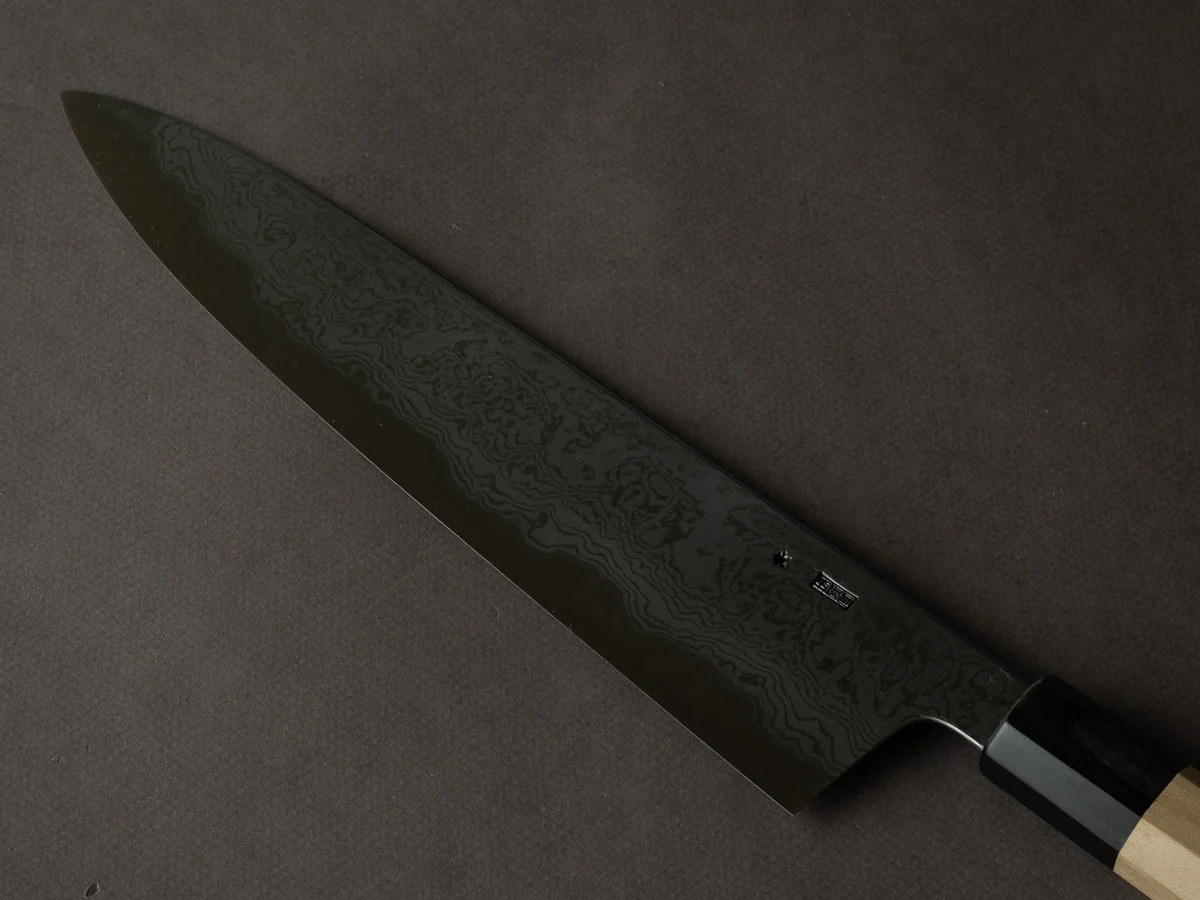 Sakai Kikumori - Kikuzuki Uzu - Blue #1 - Damascus - Gyuto - 270mm - Magnolia Handle - Image 2