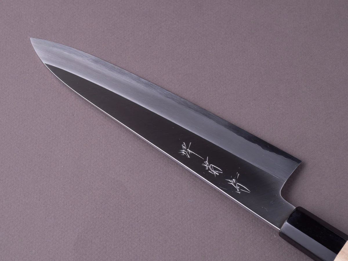Sakai Kikumori - Nakagawa Stainless Clad - White #1 - 210mm Gyuto - Magnolia Handle - Image 3