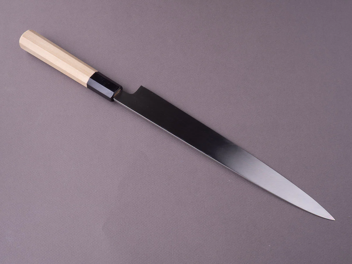 Sakai Kikumori - Nakagawa VG10 Damascus - 270mm Yanagiba - Magnolia Handle - Image 2