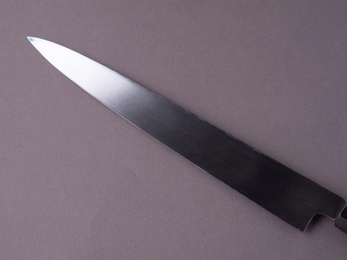 Sakai Kikumori - Nakagawa VG10 Damascus - 270mm Yanagiba - Magnolia Handle - Image 4