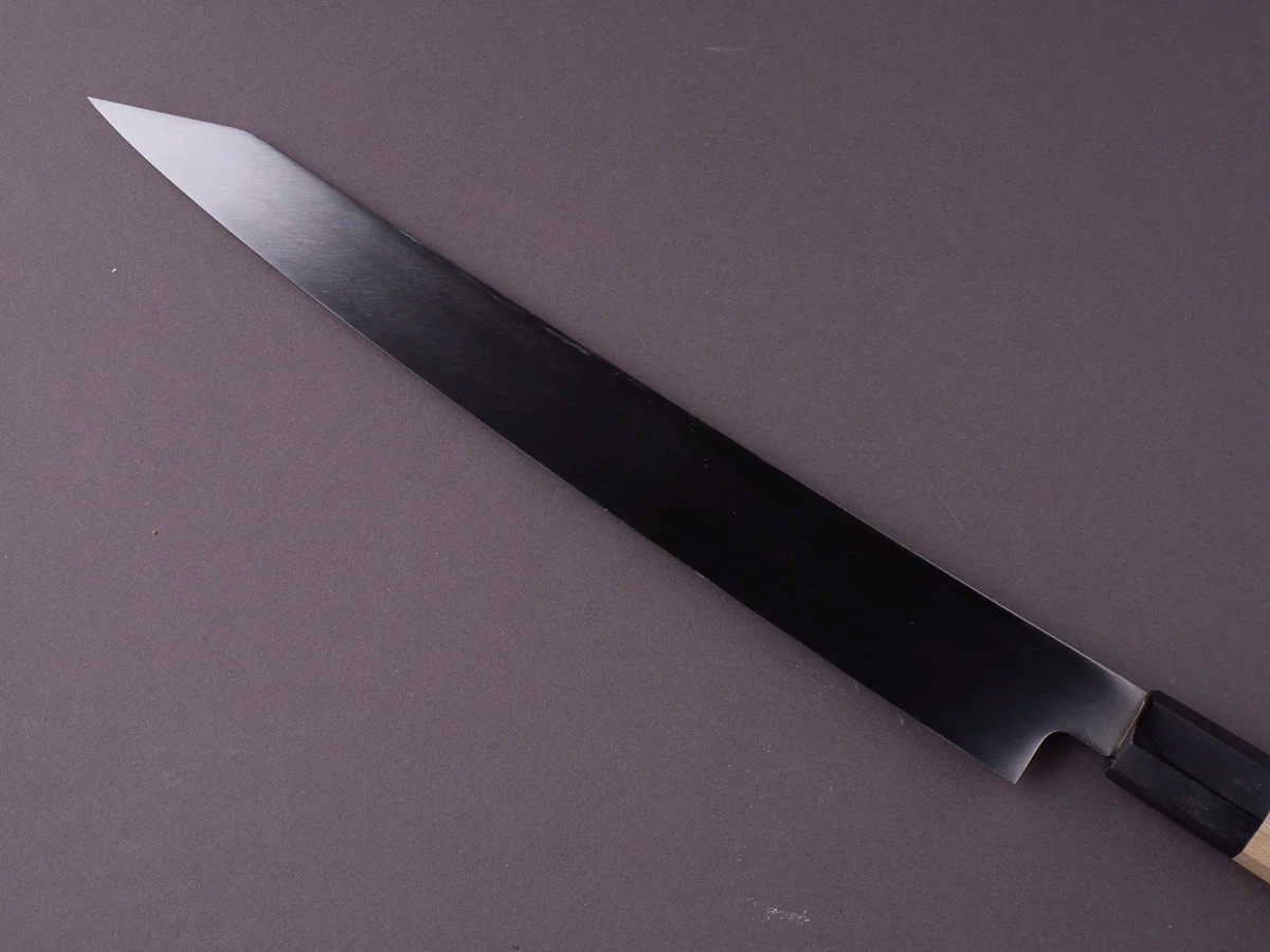 Sakai Kikumori - Nakagawa - VG10 - Damascus - 300mm Kiritsuke Yanagiba - Magnolia Handle - Image 5