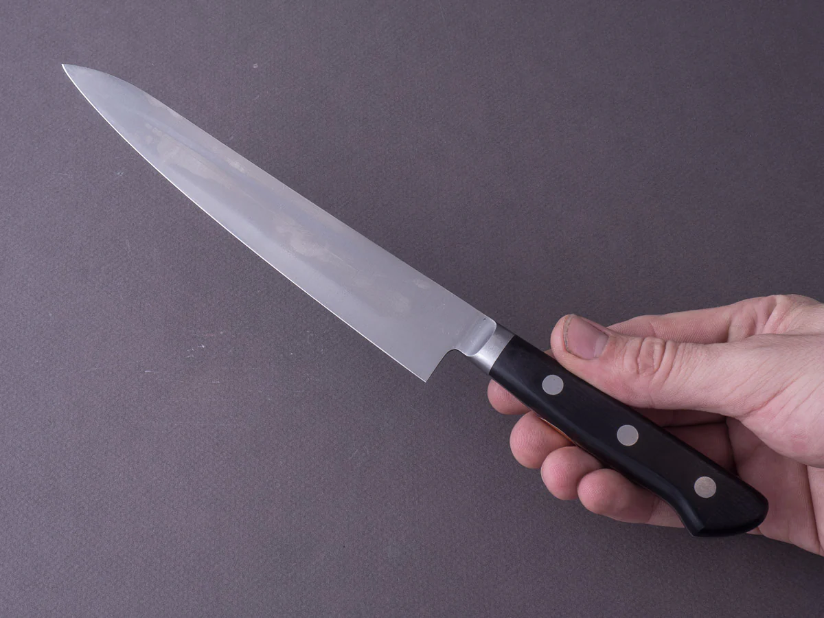 Sakai Kikumori - Nihonko - Carbon - 180mm Petty - Western Handle - Image 5