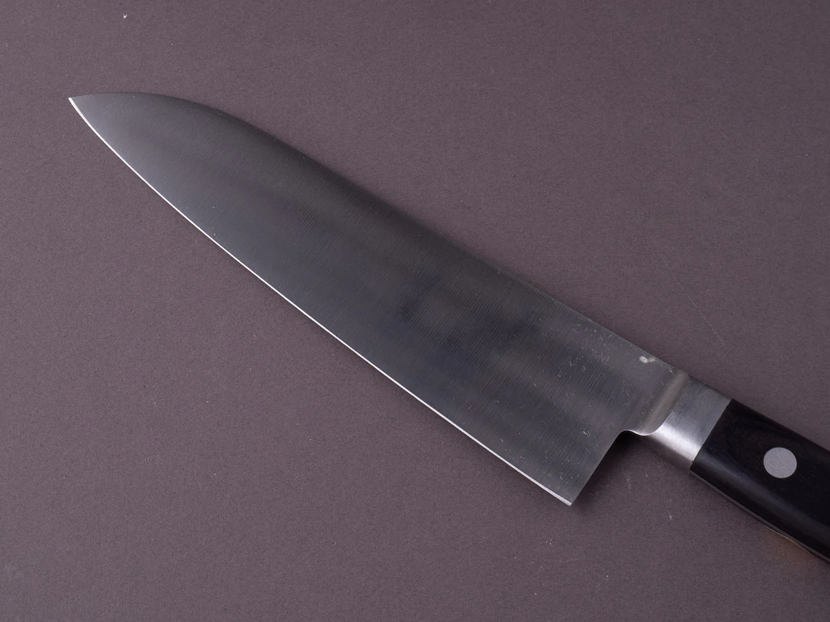 Sakai Kikumori - Nihonko - Carbon - 180mm - Santoku - Western Handle - Image 5