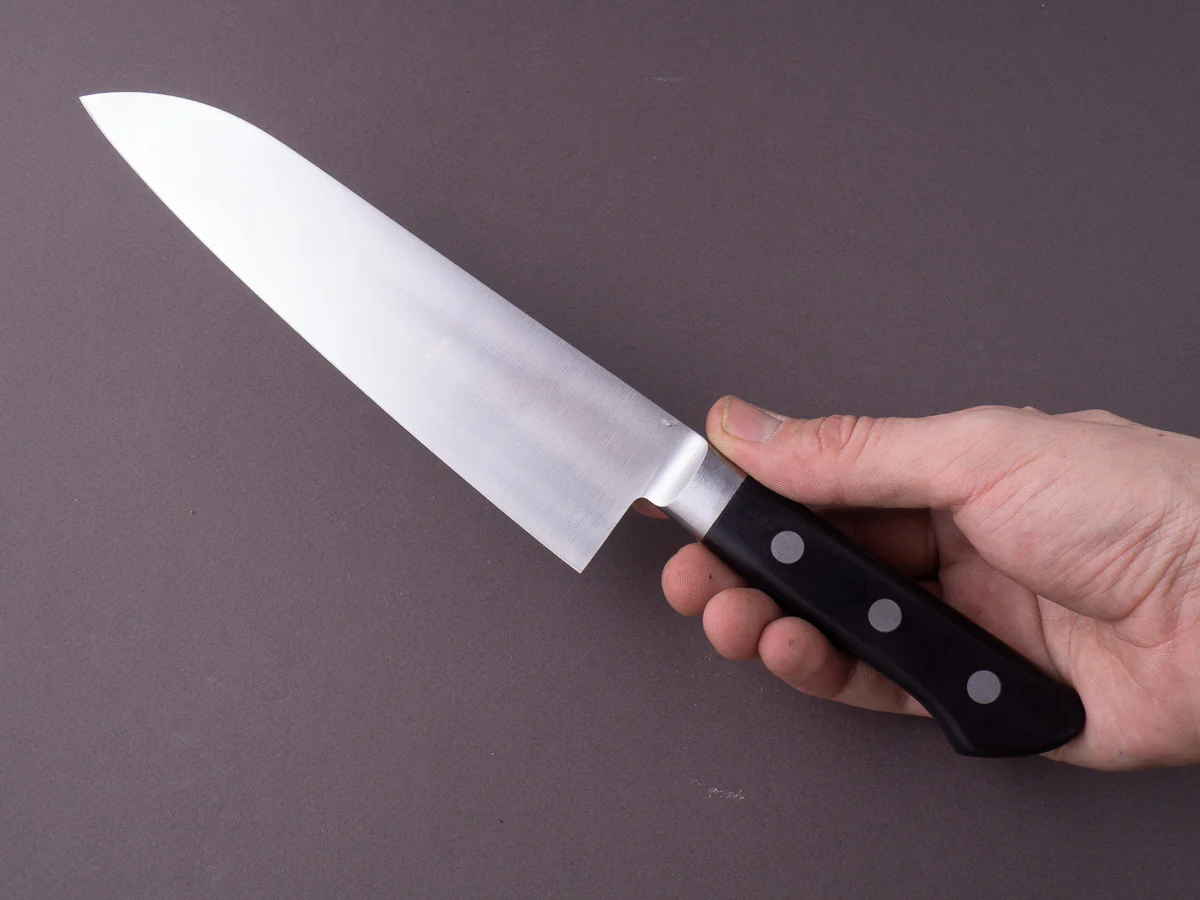Sakai Kikumori - Nihonko - Carbon - 180mm - Santoku - Western Handle - Image 7