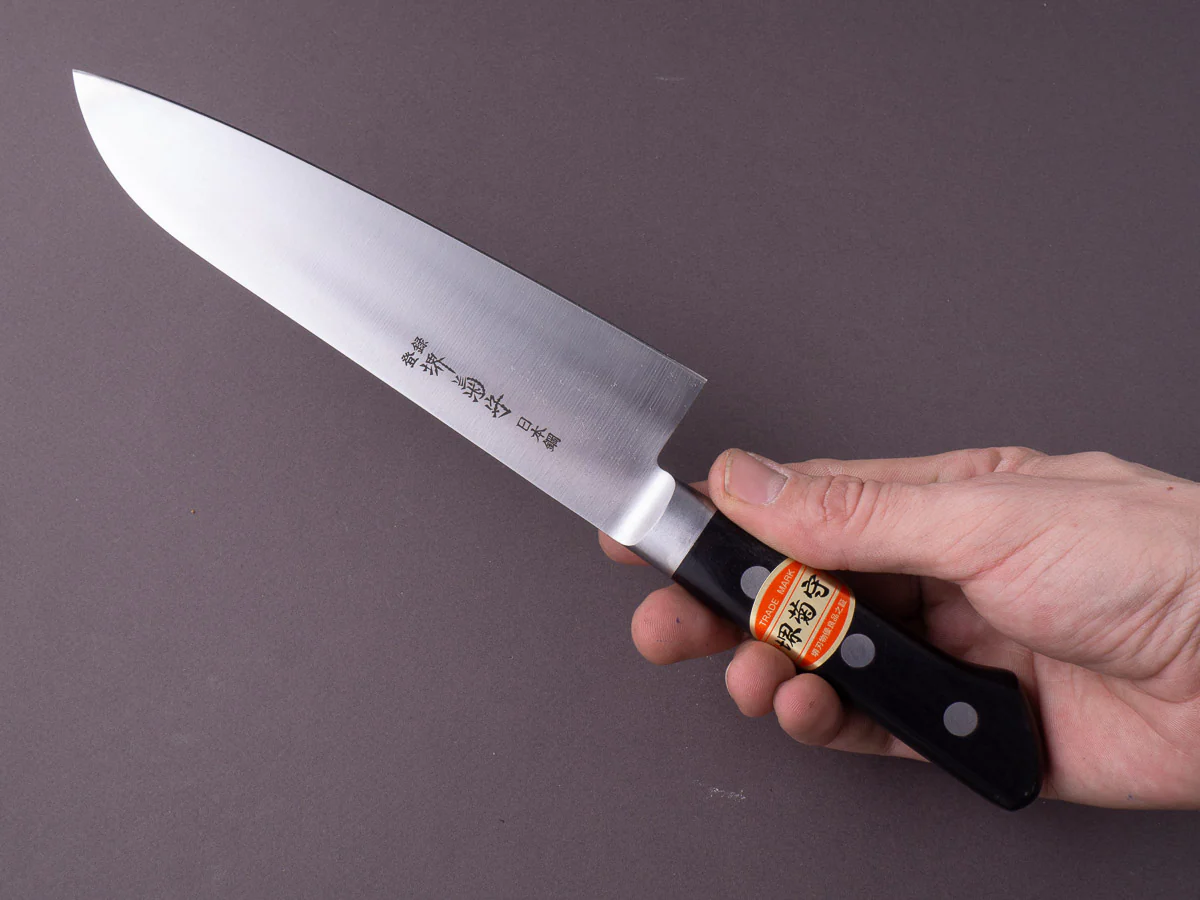 Sakai Kikumori - Nihonko - Carbon - 180mm - Santoku - Western Handle - Image 8