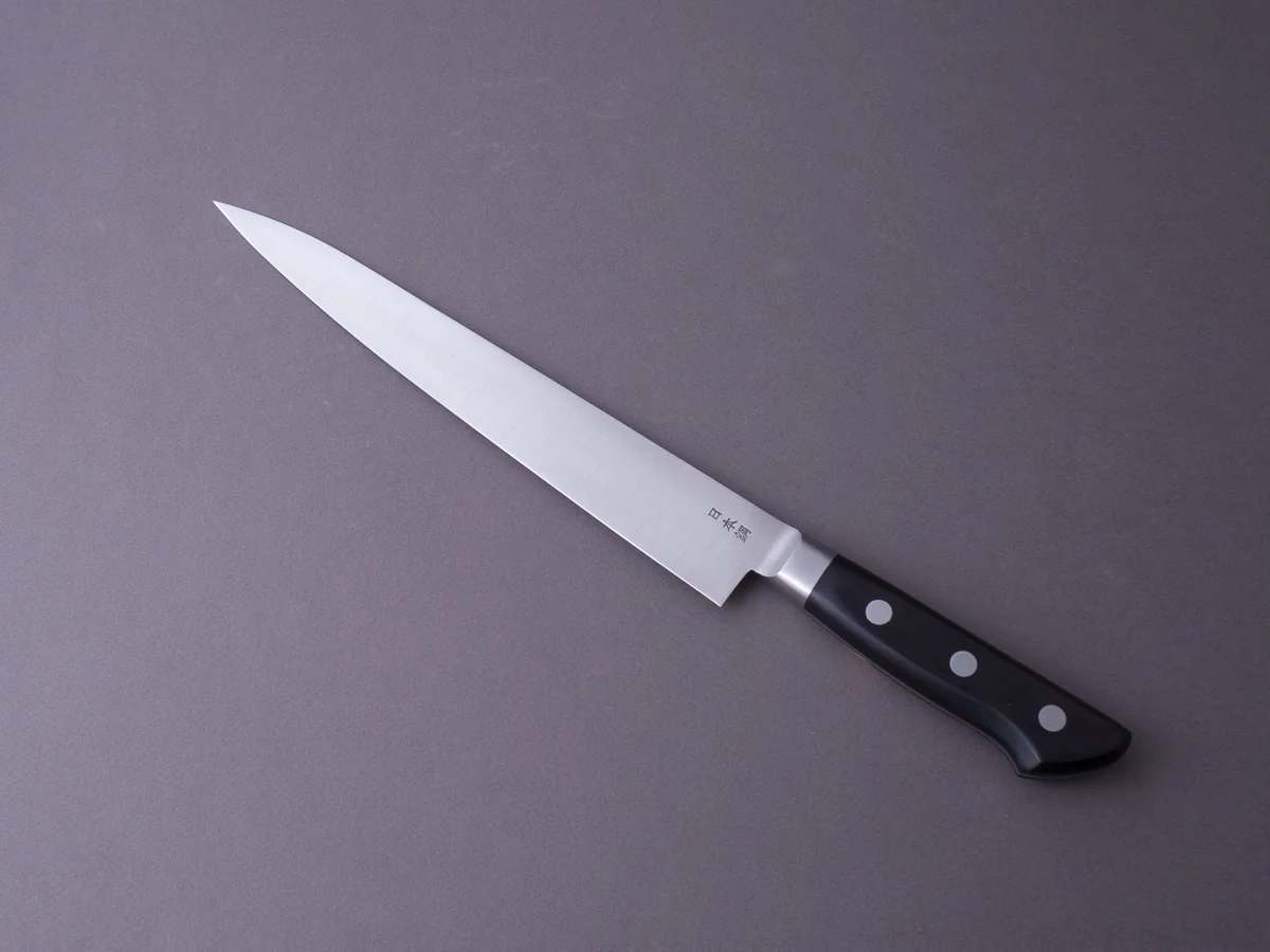 Sakai Kikumori - Nihonko - Carbon - 240mm - Sujihiki - Western Handle - Image 7