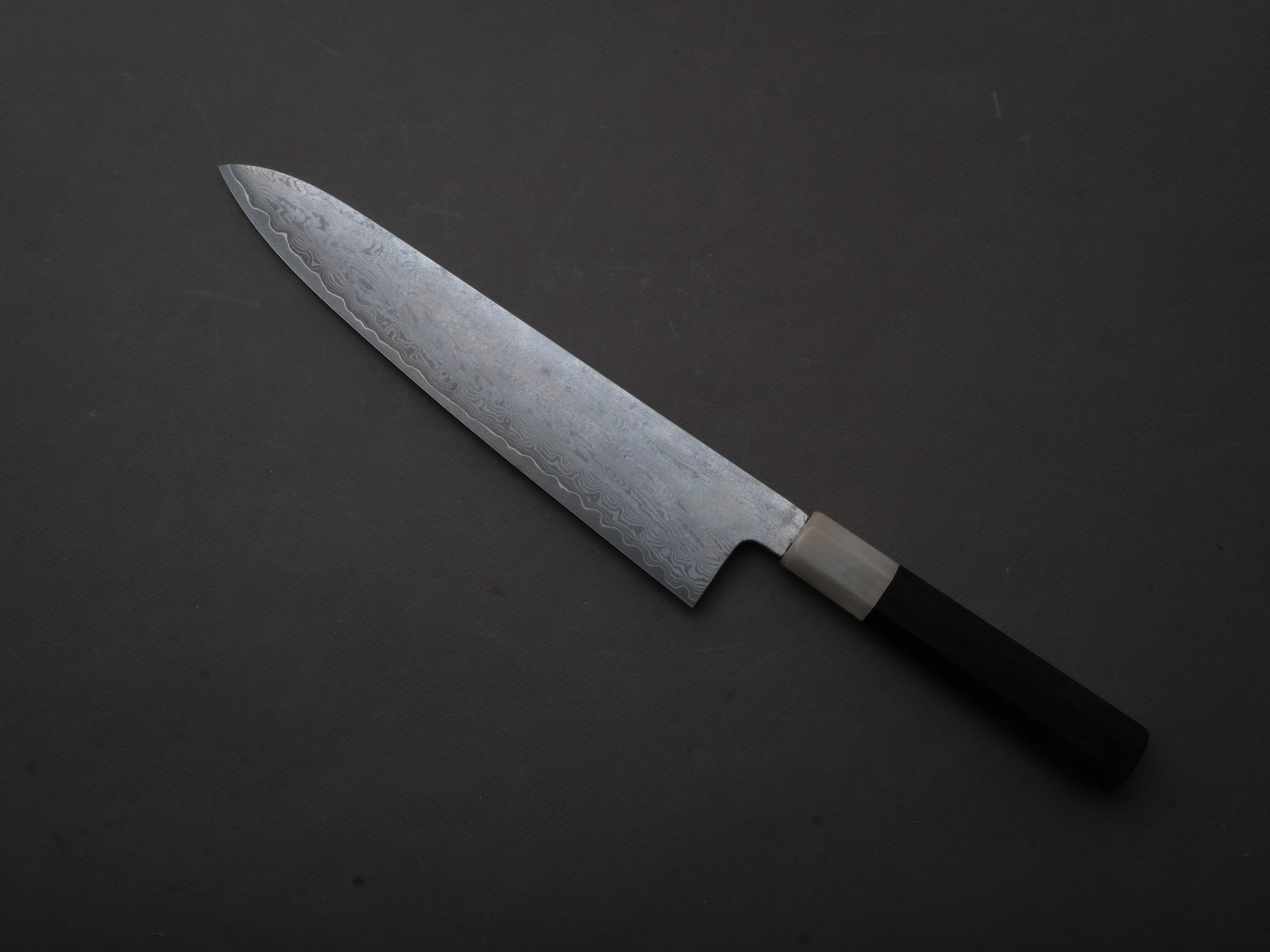 Sakai Kikumori - Seiun - VG10 - Damascus - Gyuto - 240mm - Ebony Handle - Image 2