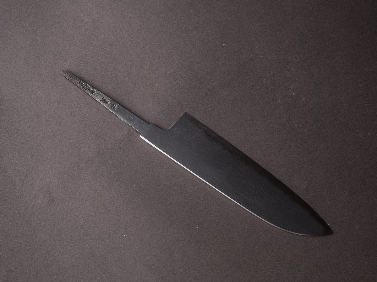 Sakai Kikumori - Super Blue - So-Bokashi - 180mm Santoku - No Handle - Tanaka Signed & Dated - Image 2